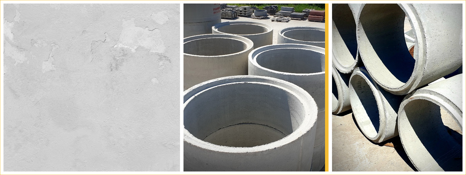 Rury betonowe i okręgi