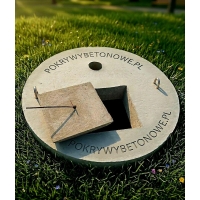Pokrywa betonowa z WŁAZEM DEKLEM otwór abi 80 cm