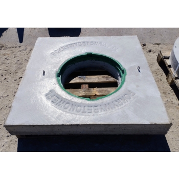 Pokrywa betonowa 120x120x15 otwór / właz 1,5t